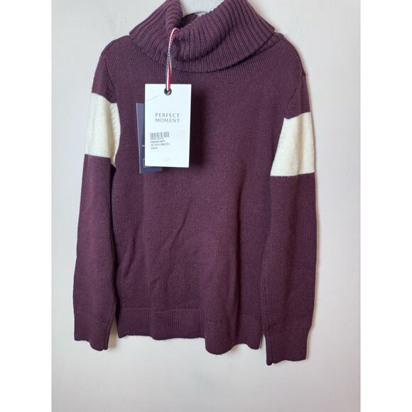 PERFECT MOMENT Kids Burgundy 'Ski' Merino Wool Turtleneck Sz 6 NWT $196 - Picture 12 of 14